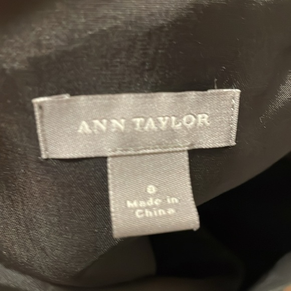 Ann Taylor Women’s Strapless Dress Size 8 100% Silk Black Cocktail Party - Picture 10 of 11